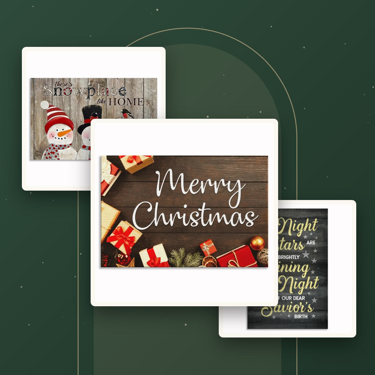 Christmas canvas wall decor by Verosa House