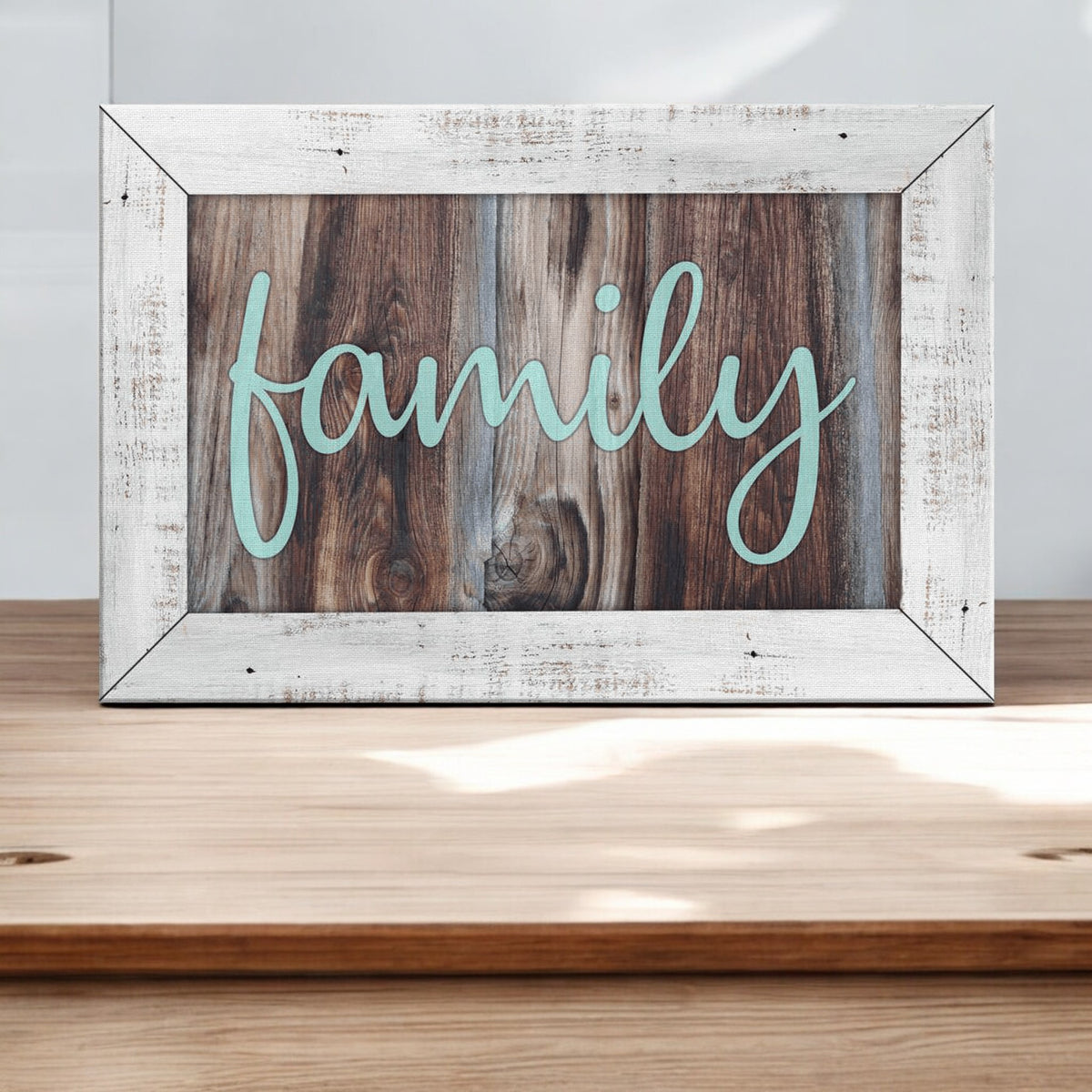 Family Wood Rustic Canvas Wall Art – Family Home Decor