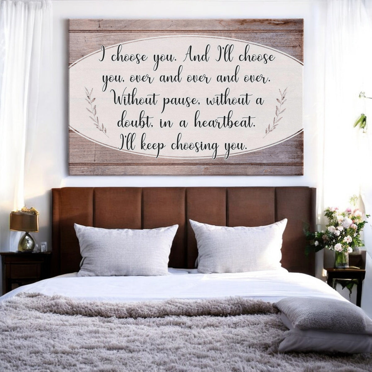 I'll Keep Choosing You Canvas Wall Art – Couple Gift