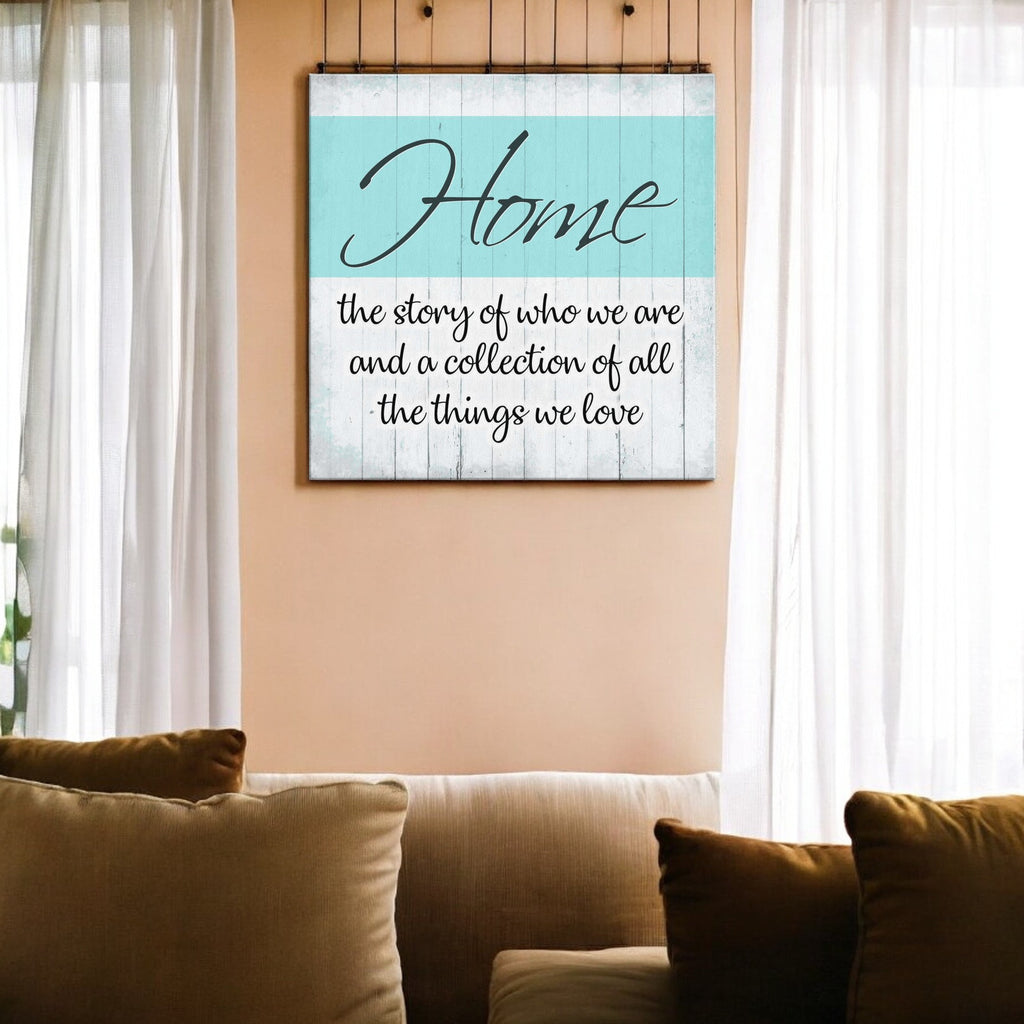 Home - All The Things We Love Canvas Wall Art – Family Home Decor