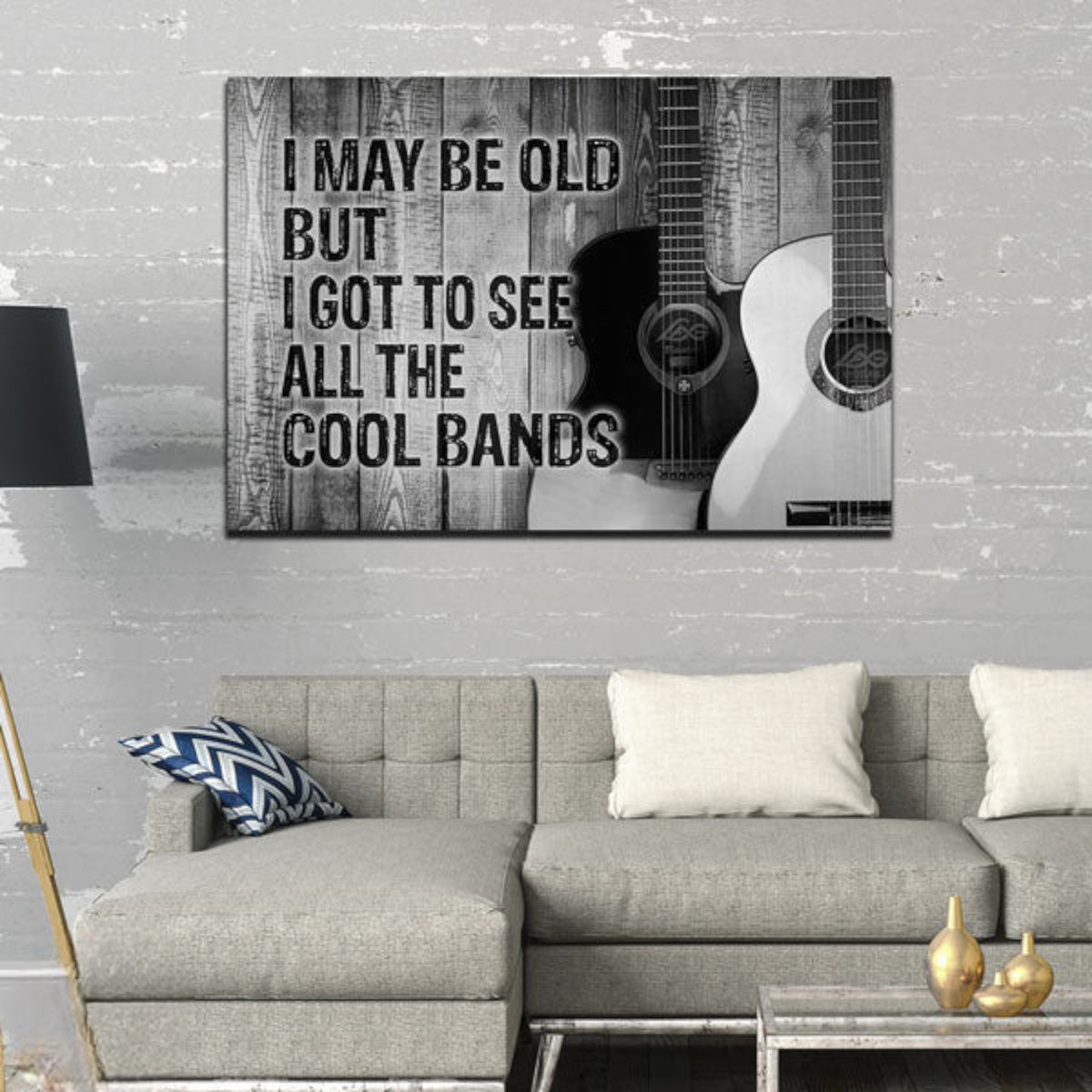 All The Cool Bands Canvas Wall Art – Music Room Decor