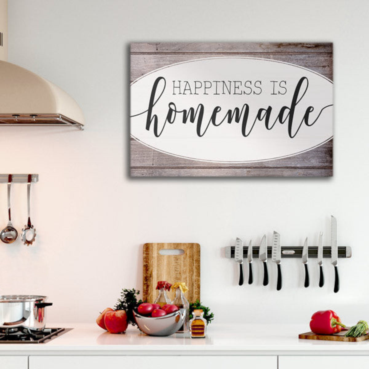 Happiness Is Homemade Canvas Wall Art – Kitchen Wall Decor