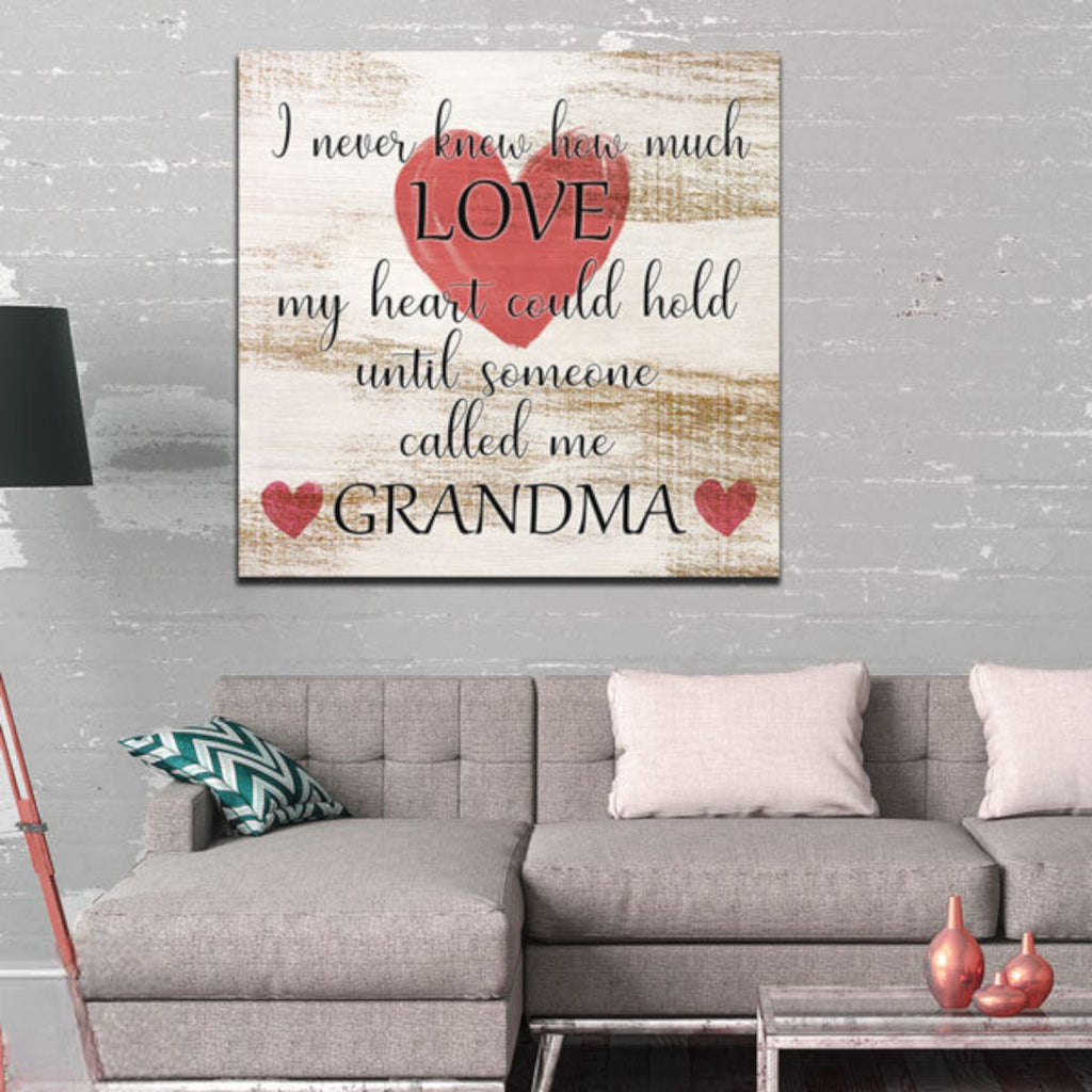 Until Someone Called Me Grandma Canvas Wall Art – Gift for Grandma