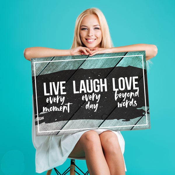 Live Laugh Love Canvas Wall Art – Living Room Decor