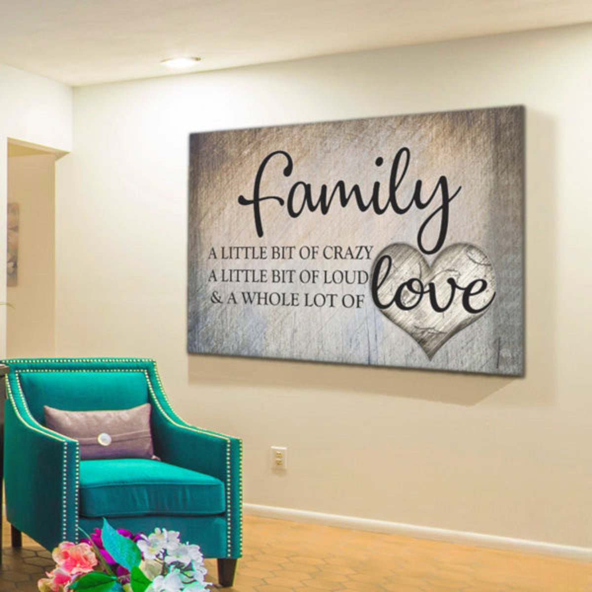 Family Love Canvas Wall Art – Family Home Decor