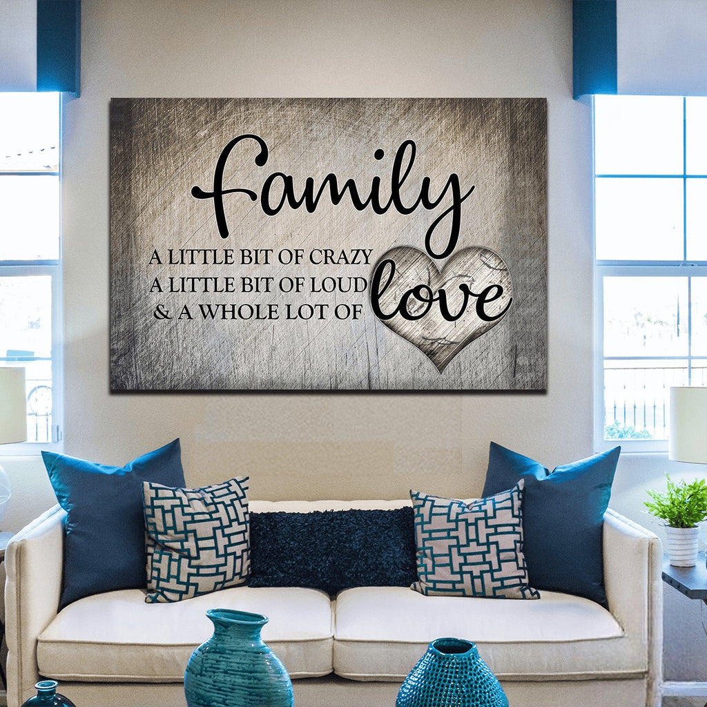 Family Love Canvas Wall Art – Family Home Decor