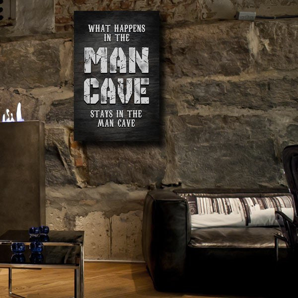 Man Cave Canvas Wall Art – Gift for Him