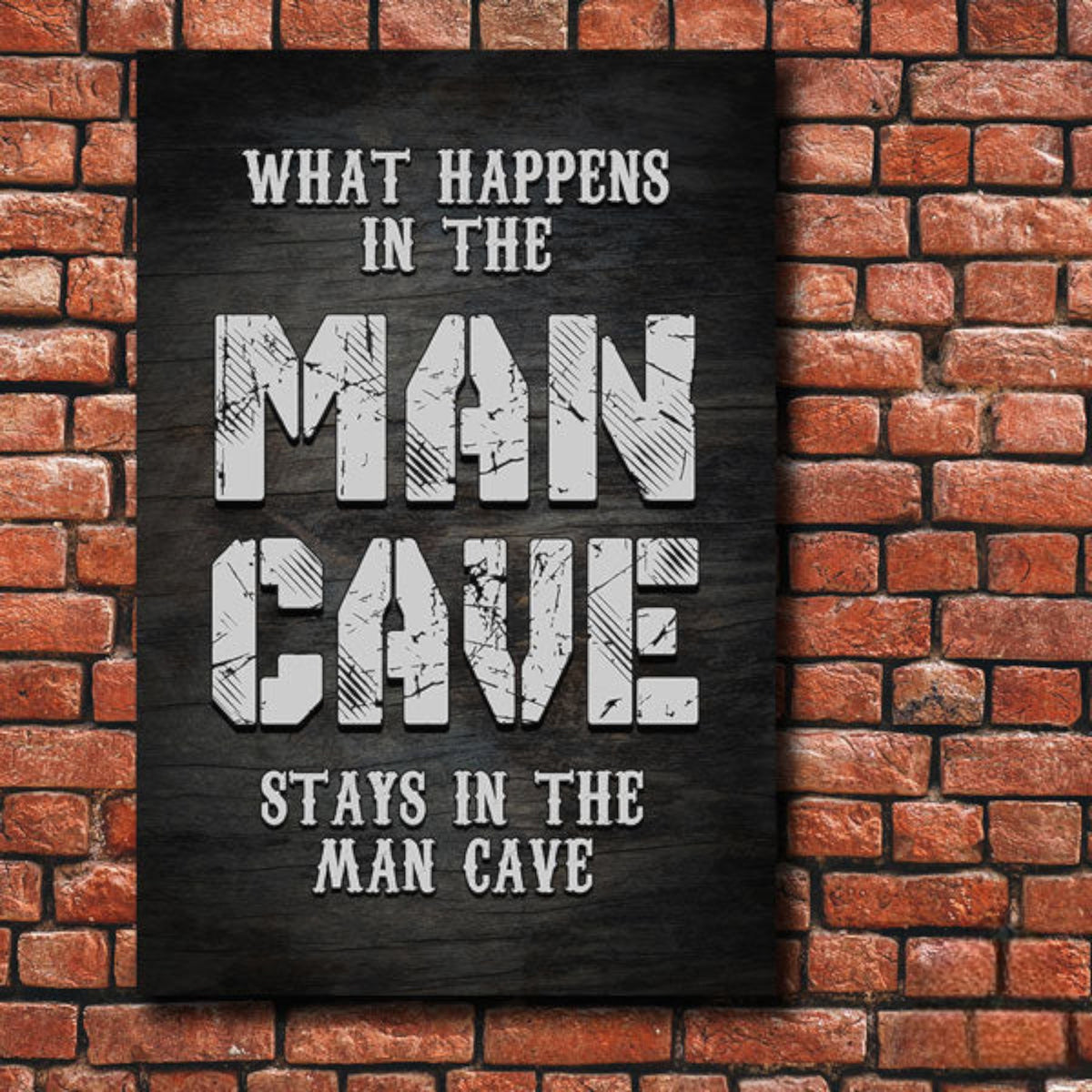 Man Cave Canvas Wall Art – Gift for Him