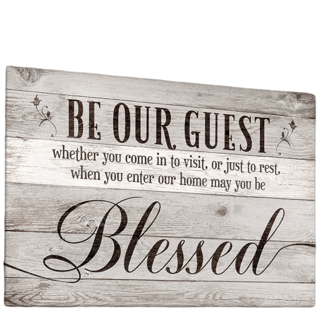 Be Our Guest - May You Be Blessed Canvas Wall Art – Christian Wall Decor
