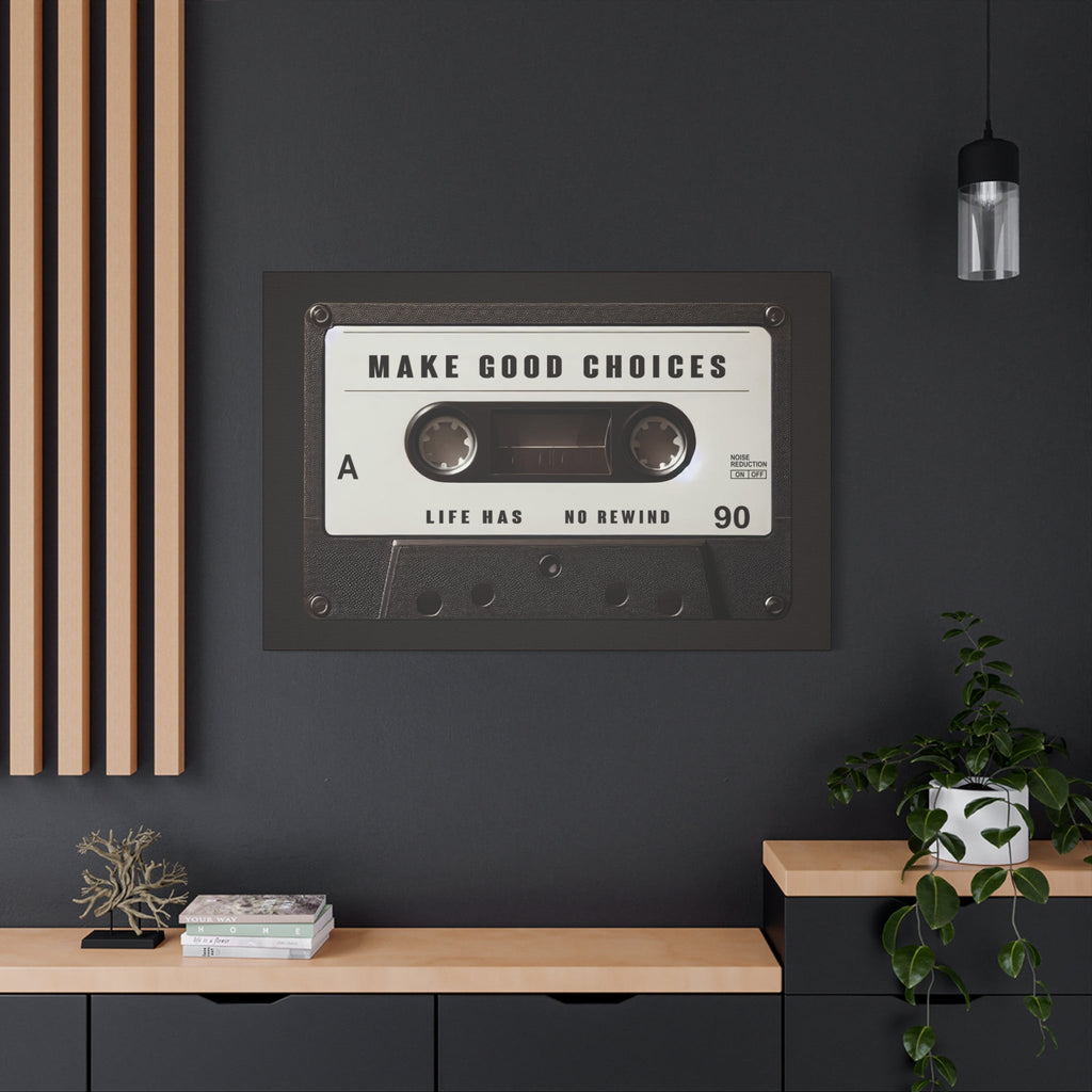 Make Good Choices Canvas Wall Art – Kids Room Decor