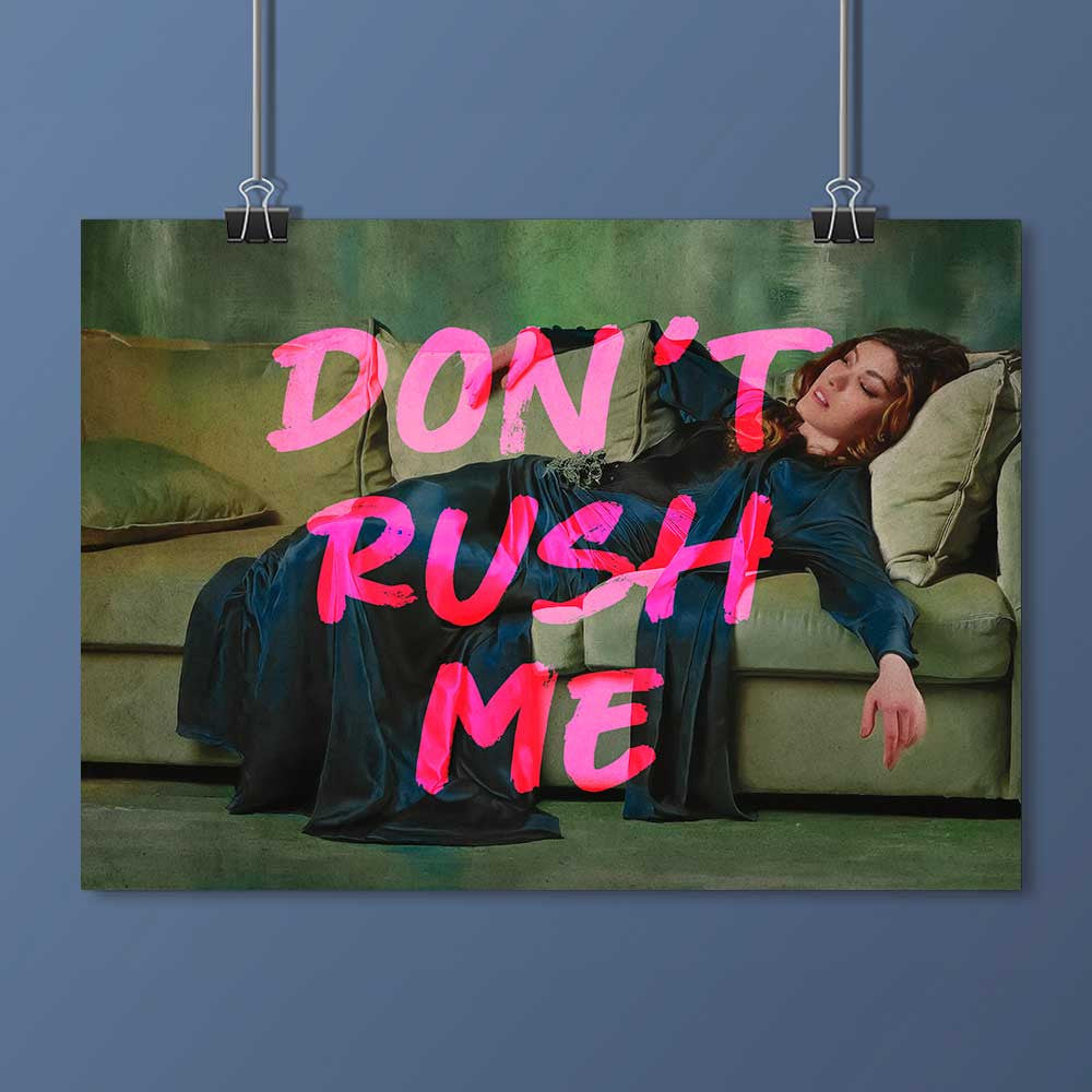 Don't Rush Me Canvas Wall Art – Funny Bathroom Decor
