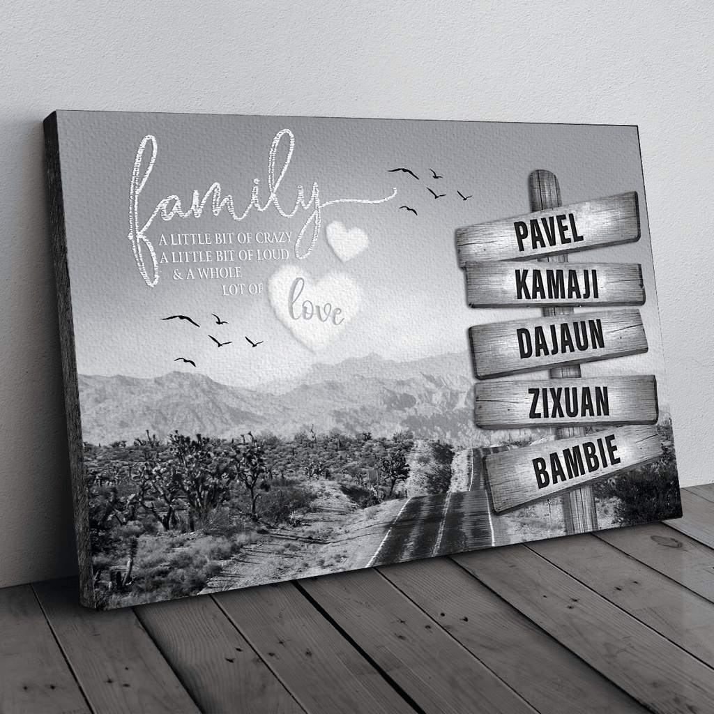 Personalized Family A Whole Of Love Canvas Wall Art – Family Home Decor