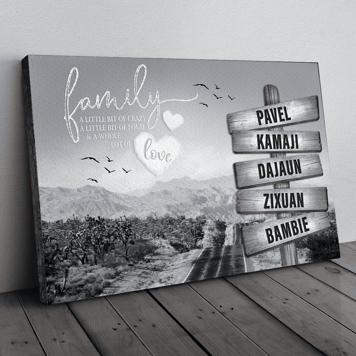 Personalized Family A Whole Of Love Canvas Wall Art – Family Home Decor