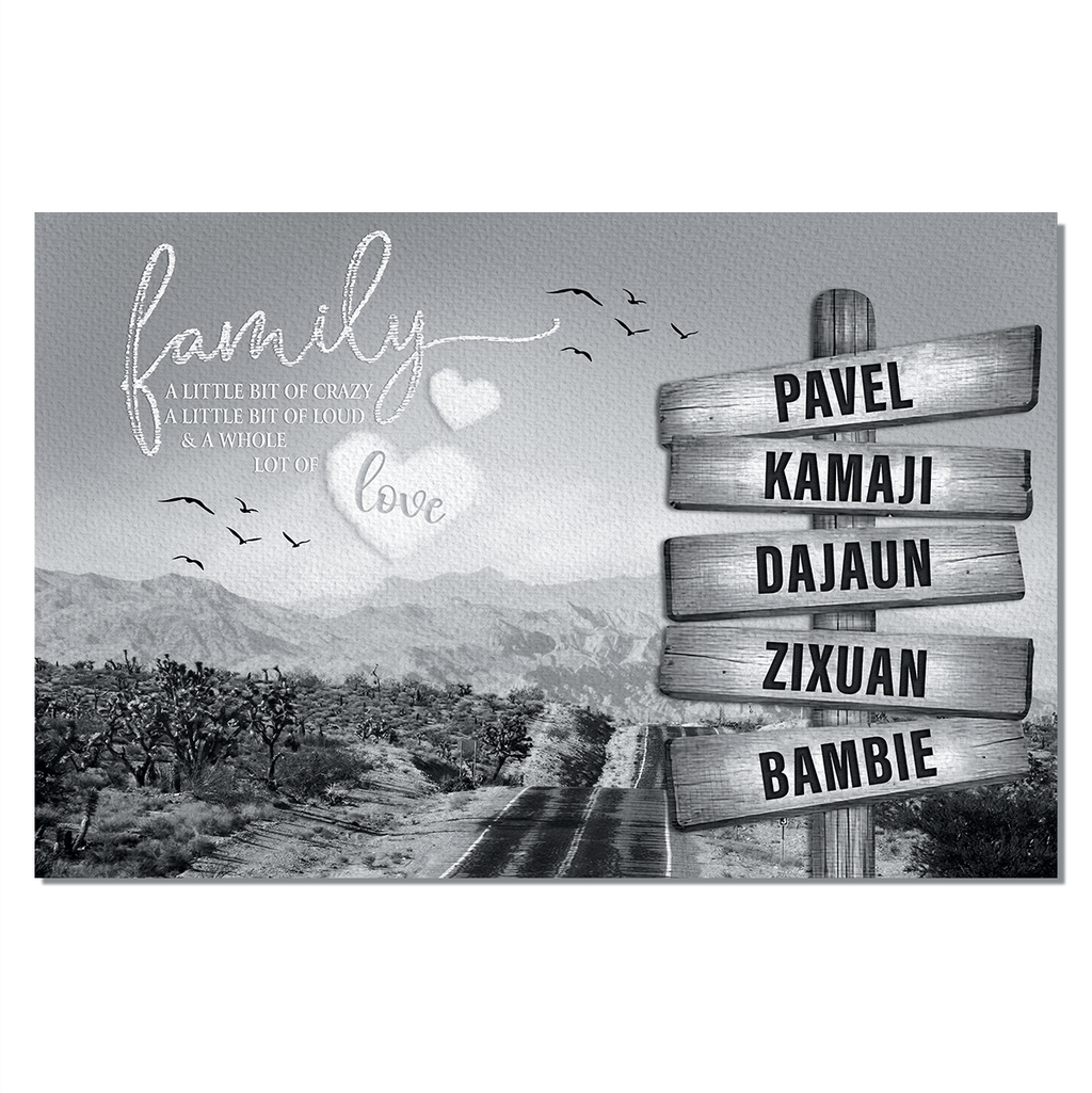 Personalized Family A Whole Of Love Canvas Wall Art – Family Home Decor