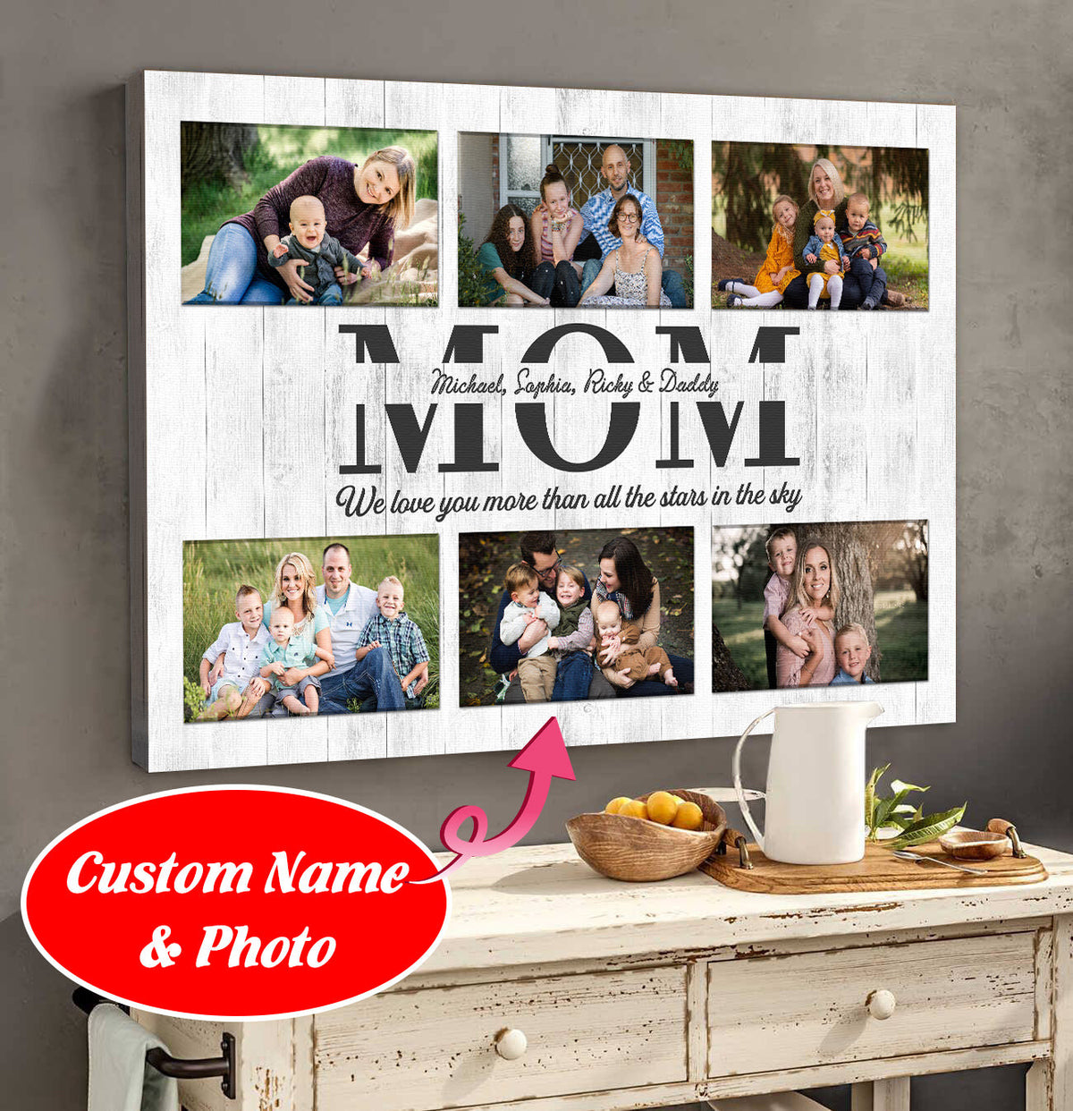 Personalized Family Canvas Wall Art – Family Home Decor
