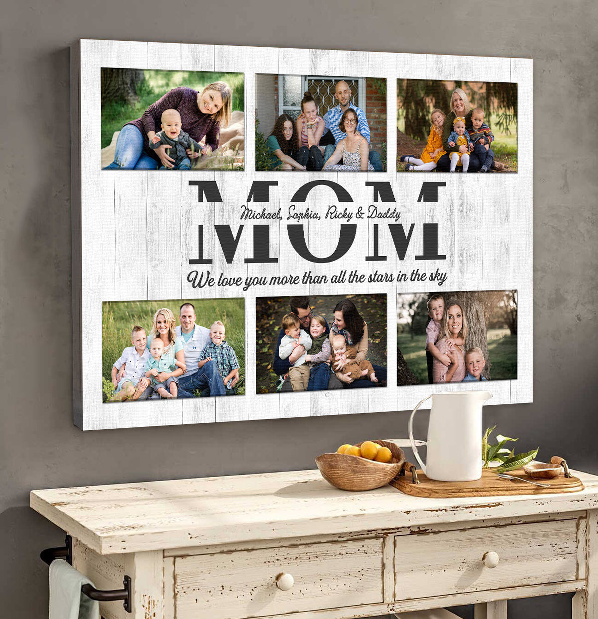 Personalized Family Canvas Wall Art – Family Home Decor