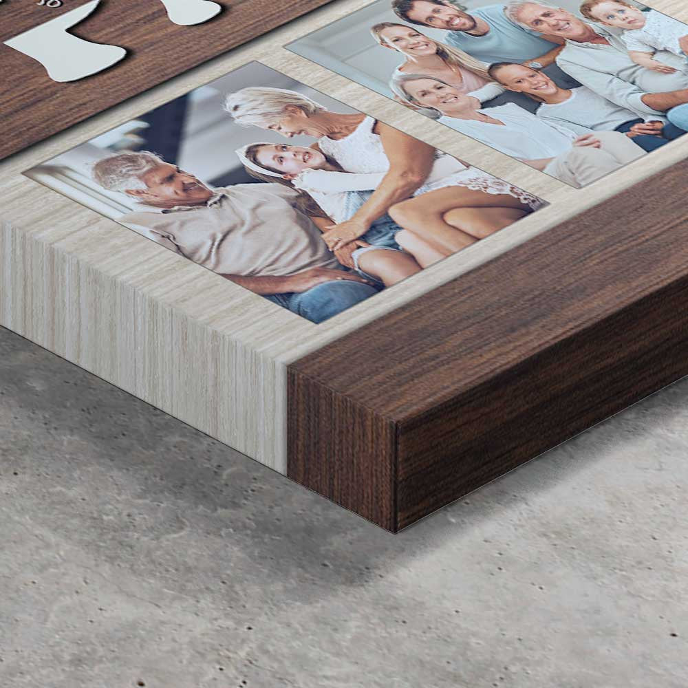 Personalized First Dad Now Grandpa Canvas Wall Art – Gift for Dad