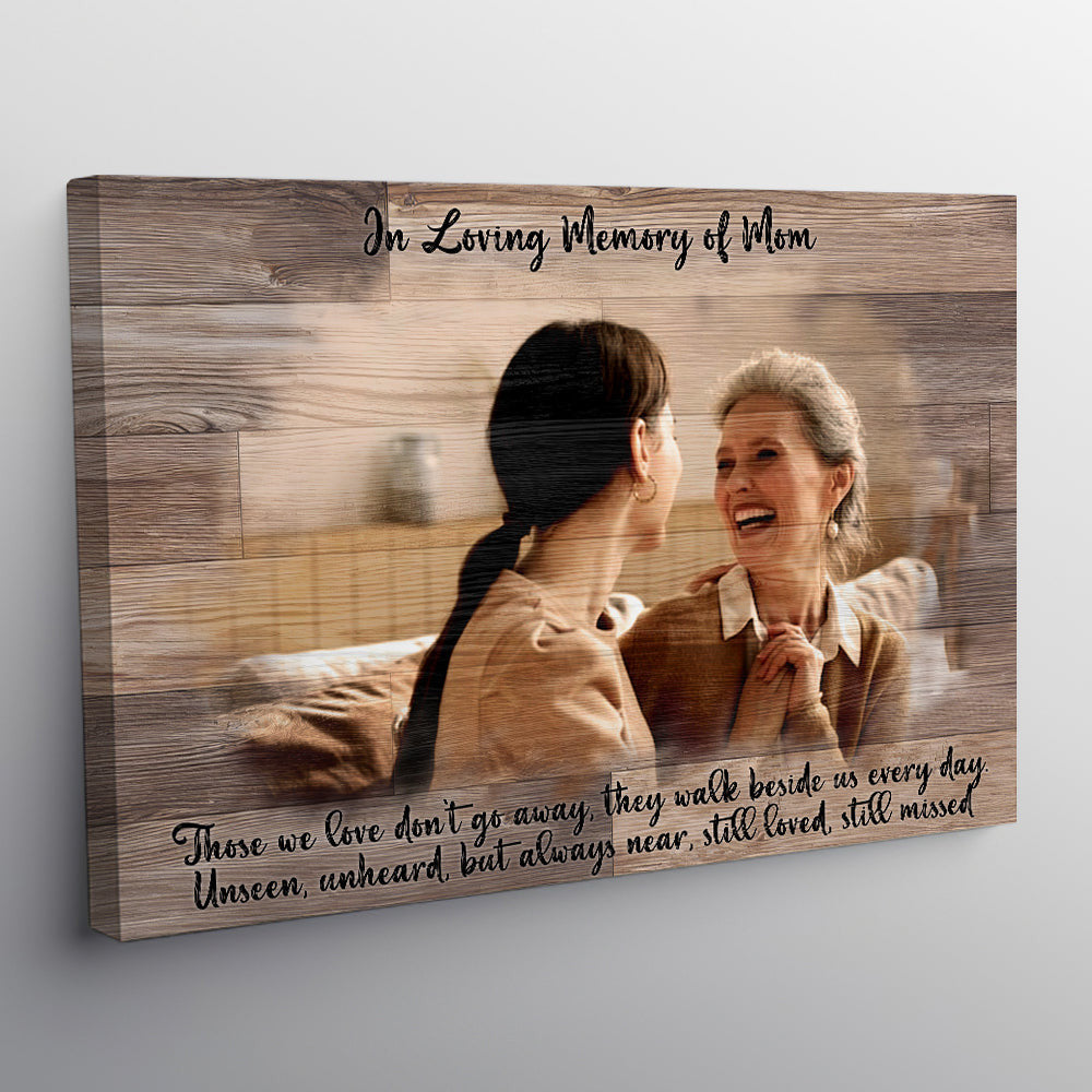 Personalized In Loving Memory Of Mom Canvas Wall Art – Memorial Gift