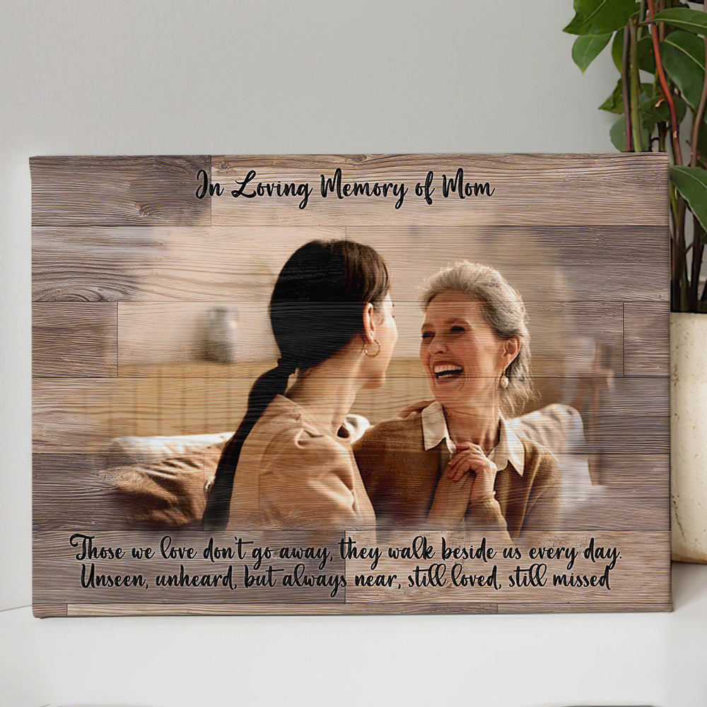 Personalized In Loving Memory Of Mom Canvas Wall Art – Memorial Gift