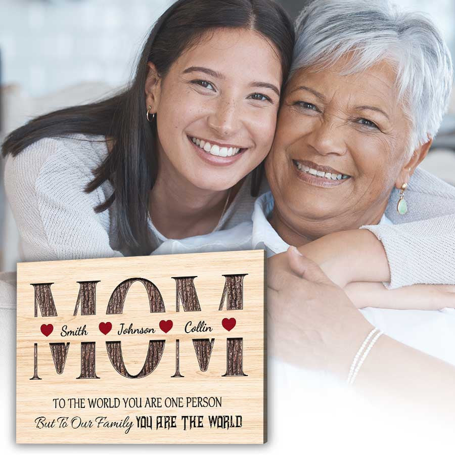 Personalized Mom You Are One Person Canvas Wall Art – Gift for Mom