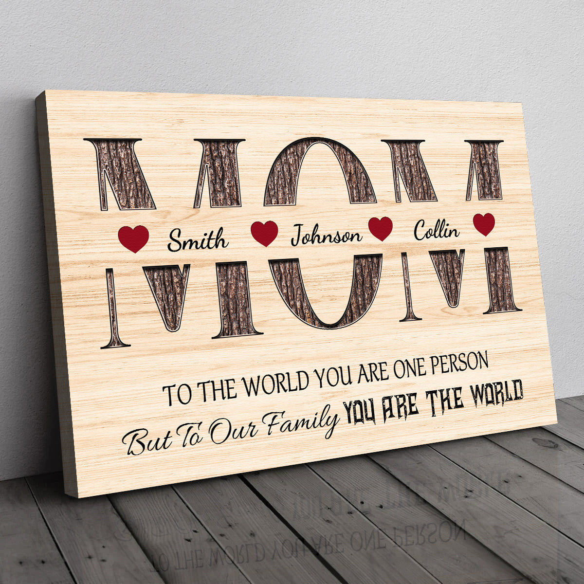 Personalized Mom You Are One Person Canvas Wall Art – Gift for Mom