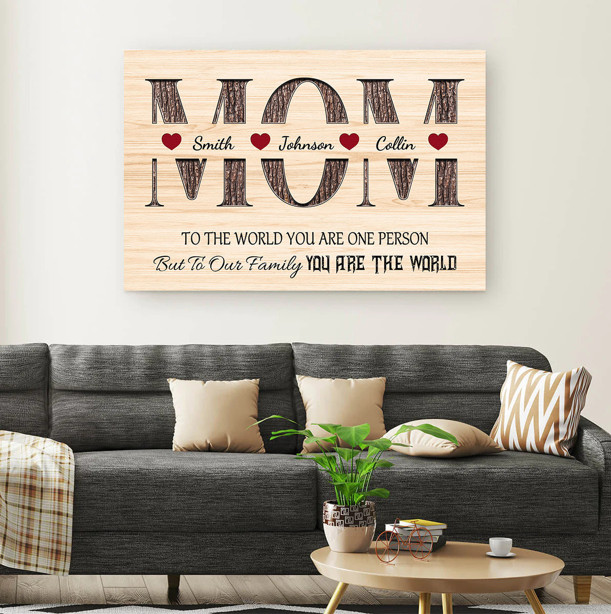 Personalized Mom You Are One Person Canvas Wall Art – Gift for Mom