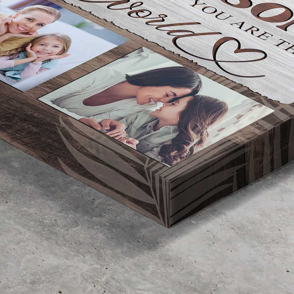 Personalized Mommy To The World You Are The Person Canvas Wall Art – Gift for Mom
