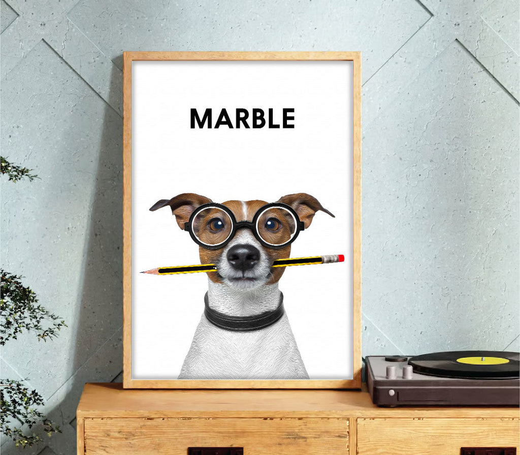 Personalized Pet Portrait Oil Painting Effect Canvas Wall Art – Pet Lover Gift