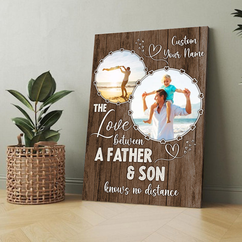 Personalized The Love Between From Daughter Or Son Canvas Wall Art – Family Home Decor
