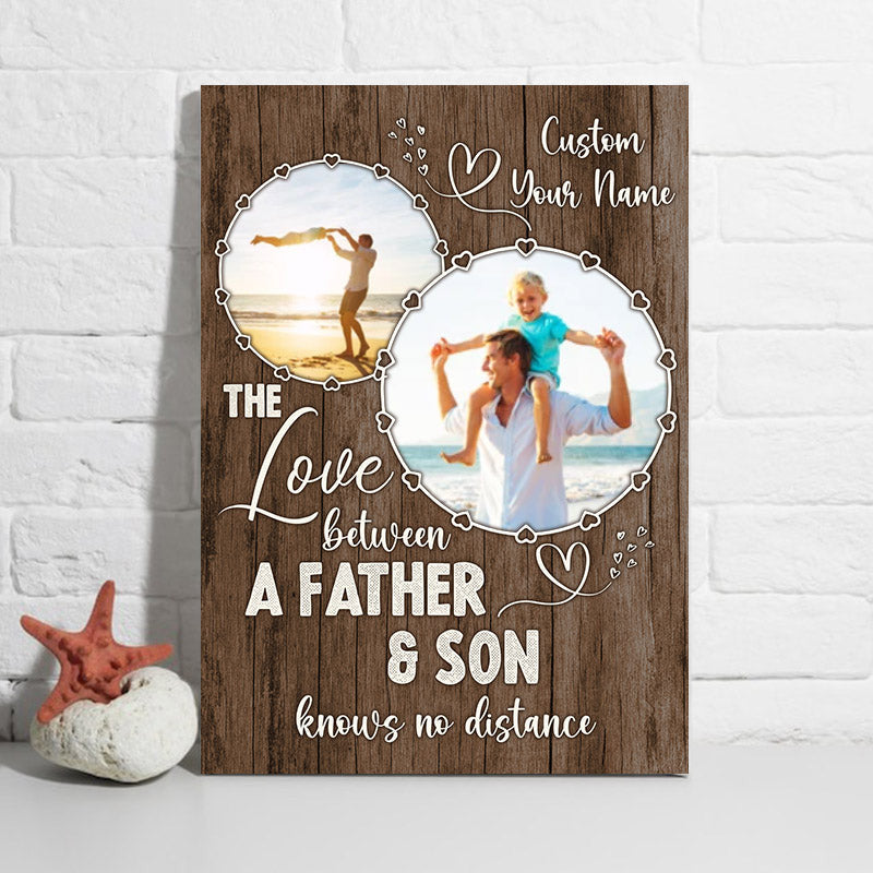 Personalized The Love Between From Daughter Or Son Canvas Wall Art – Family Home Decor