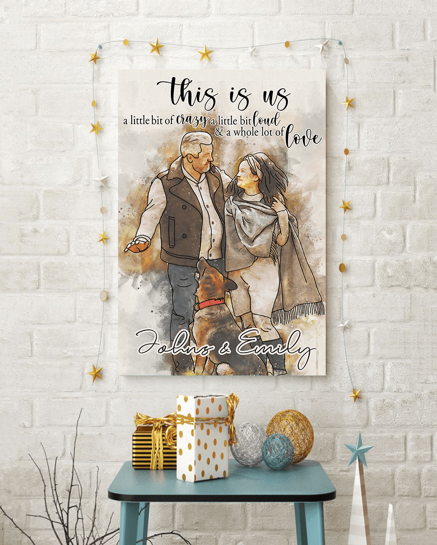 Personalized This Is Us Art Drawing Canvas Wall Art – Family Home Decor