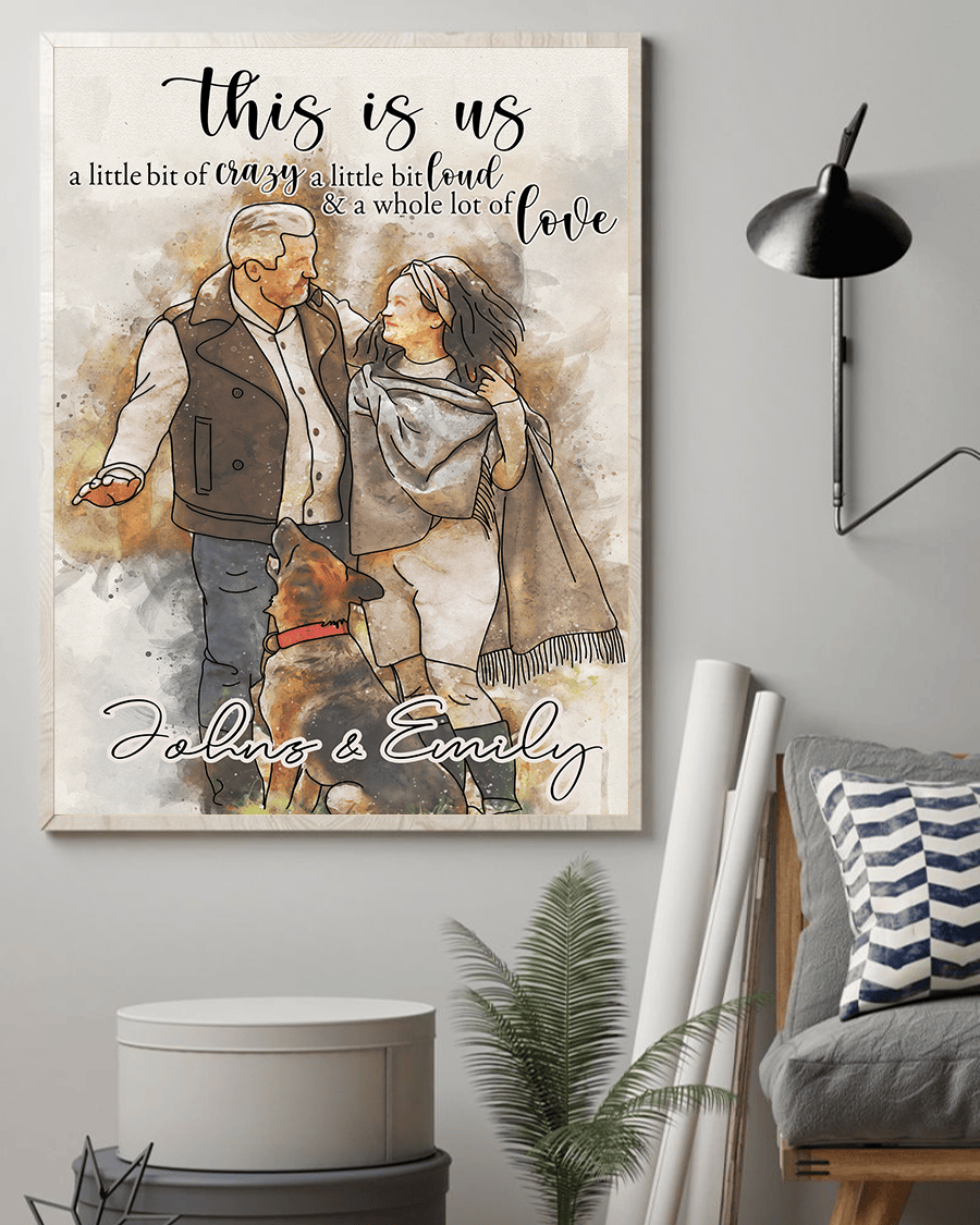 Personalized This Is Us Art Drawing Canvas Wall Art – Family Home Decor