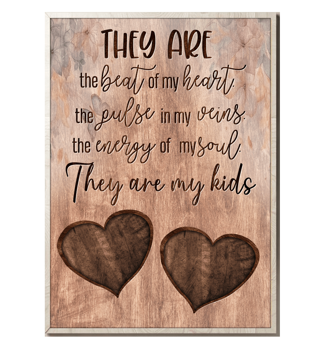 They Are The Beat Of My Heart Canvas Wall Art – Family Home Decor
