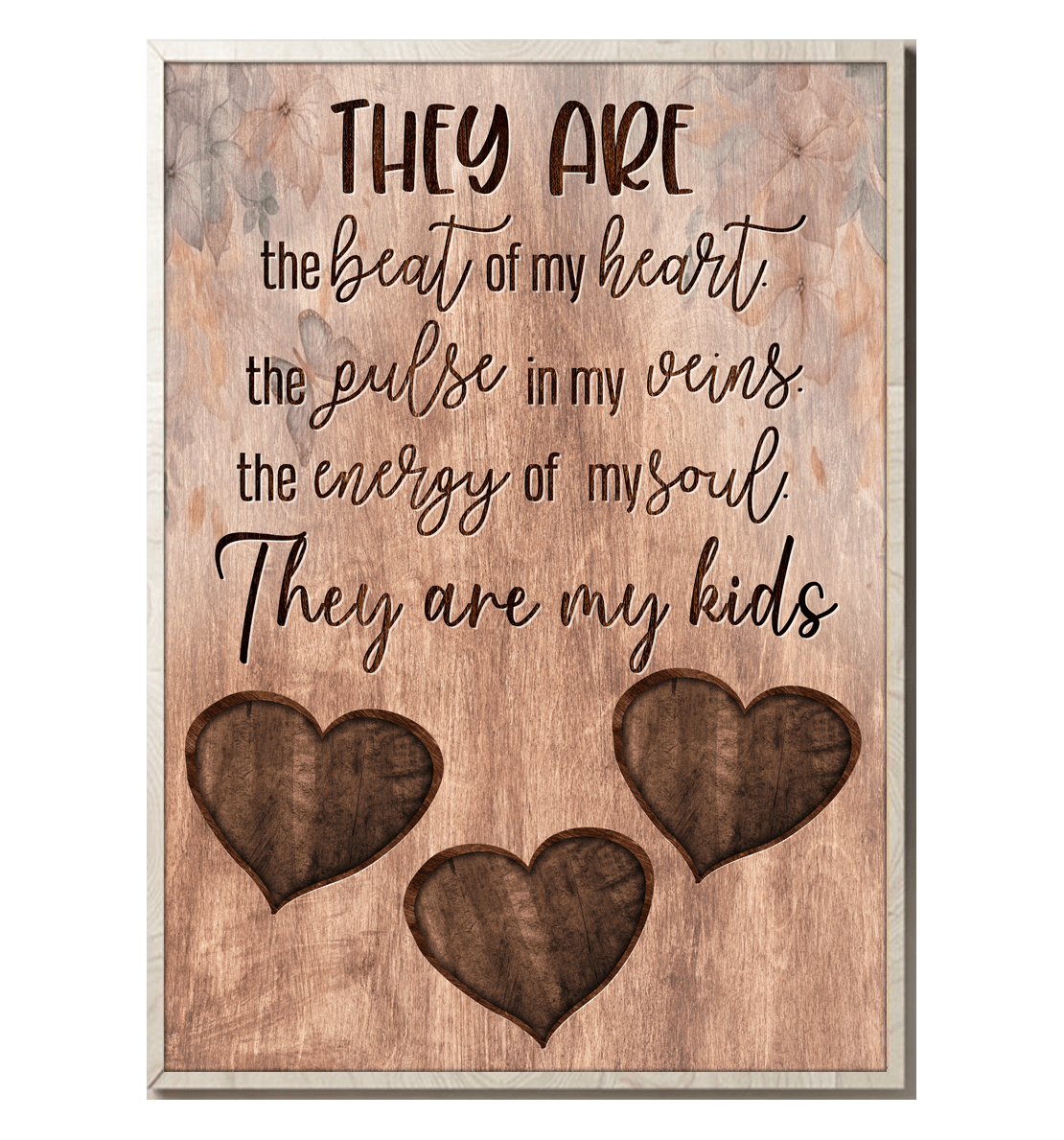 They Are The Beat Of My Heart Canvas Wall Art – Family Home Decor
