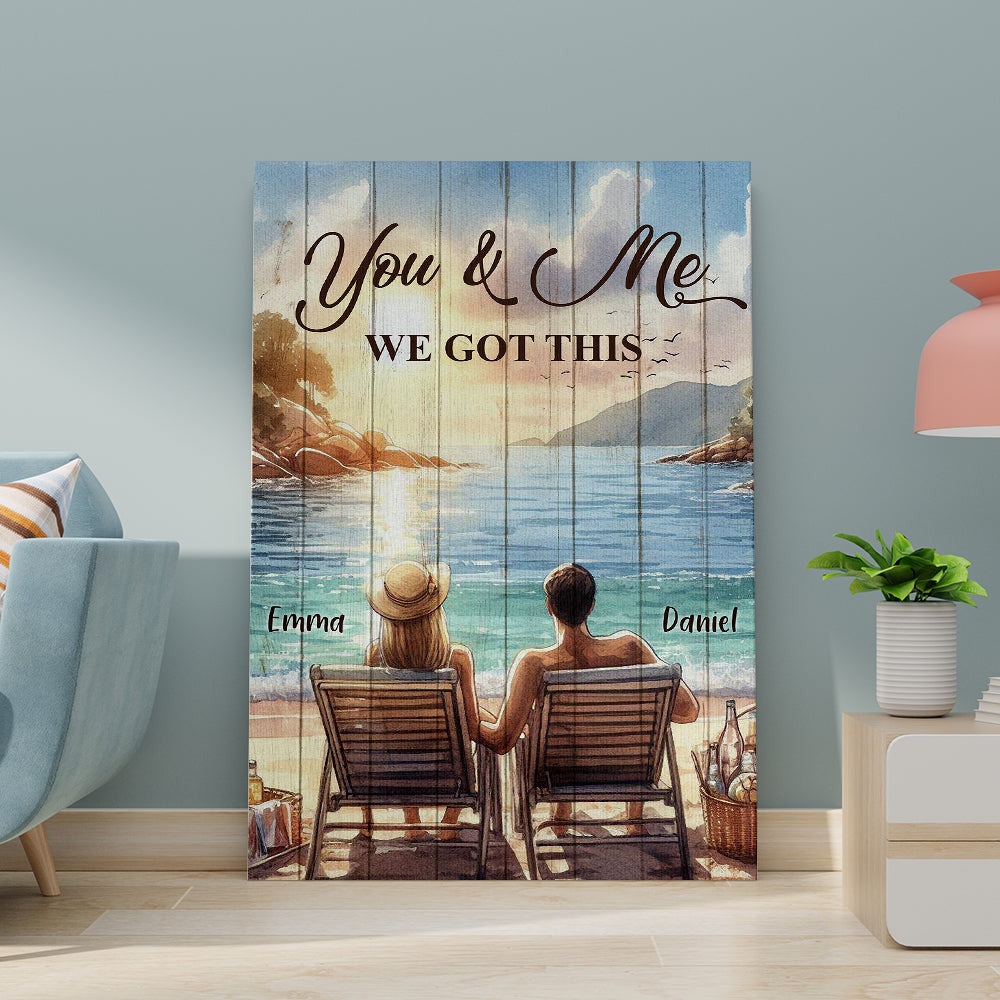 You And Me We Got This Canvas Wall Art – Couple Gift