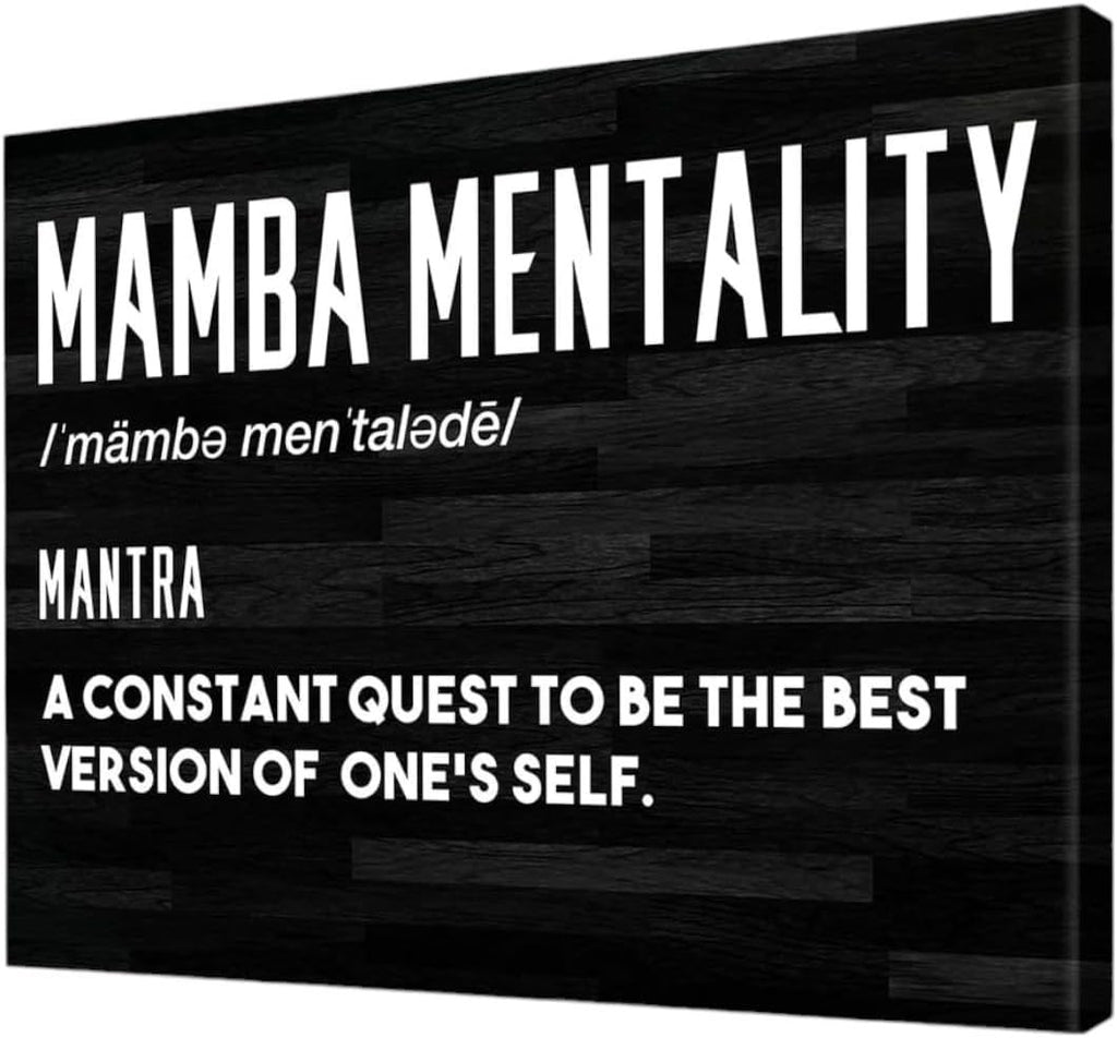 Basketball Mamba Mentality Canvas Wall Art – Sports Wall Decor