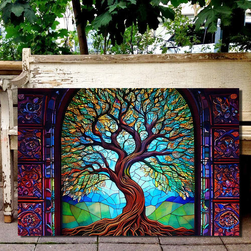 Tree Of Life Canvas Wall Art – Motivational Office Decor