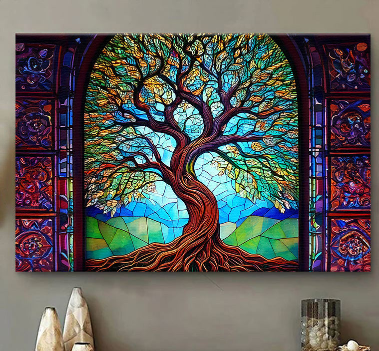 Tree Of Life Canvas Wall Art – Motivational Office Decor