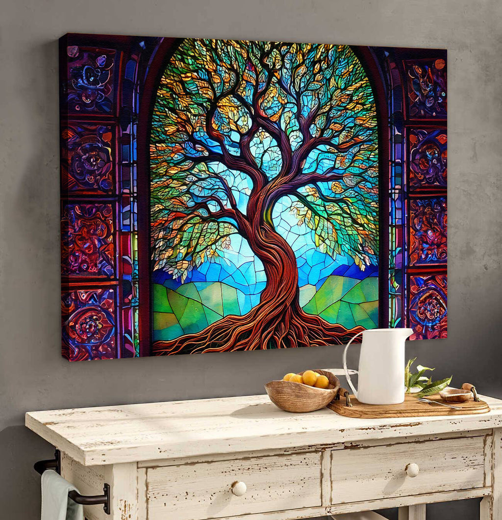 Tree Of Life Canvas Wall Art – Motivational Office Decor