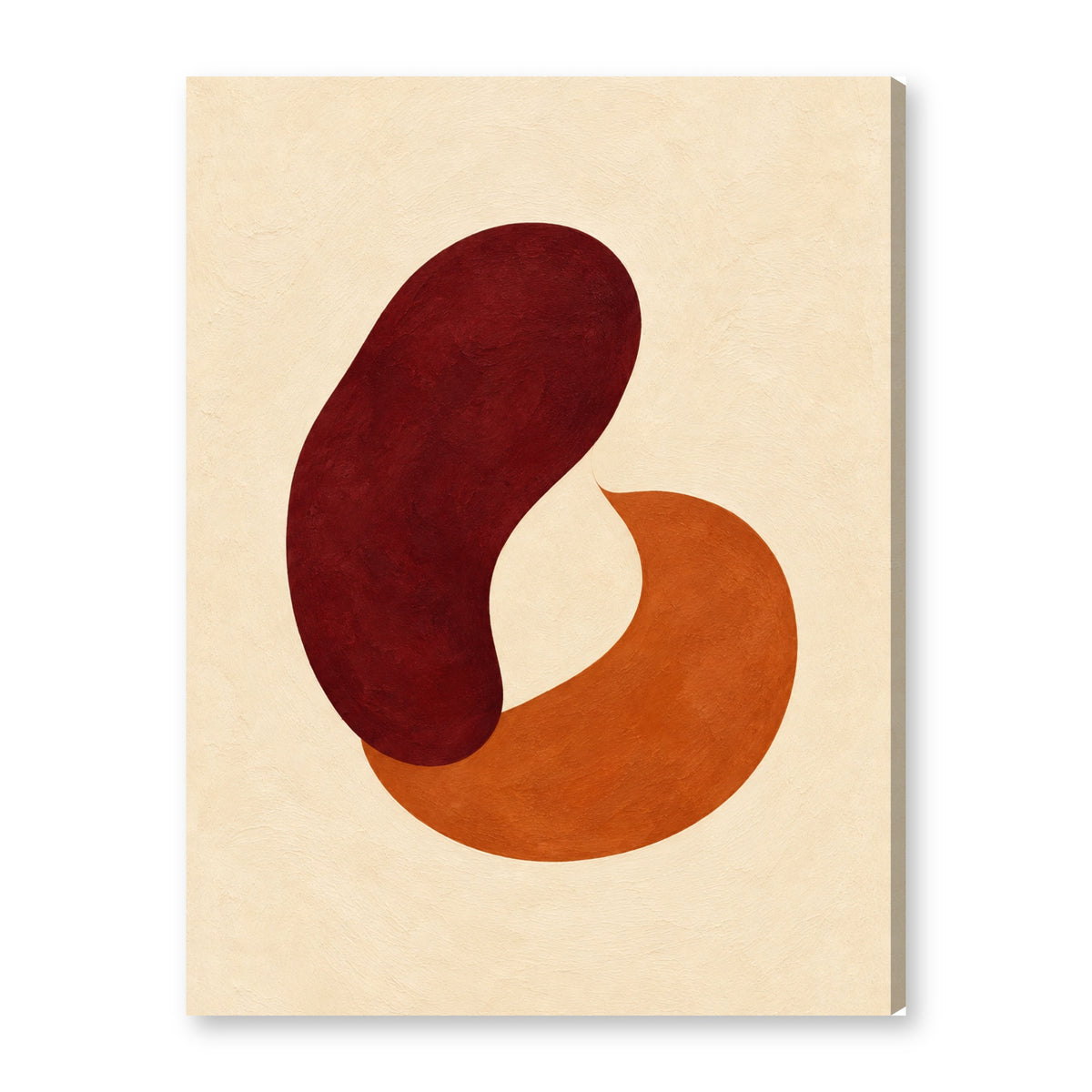 BURG canvas wall art on white background