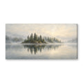 LAKE canvas wall art on white background