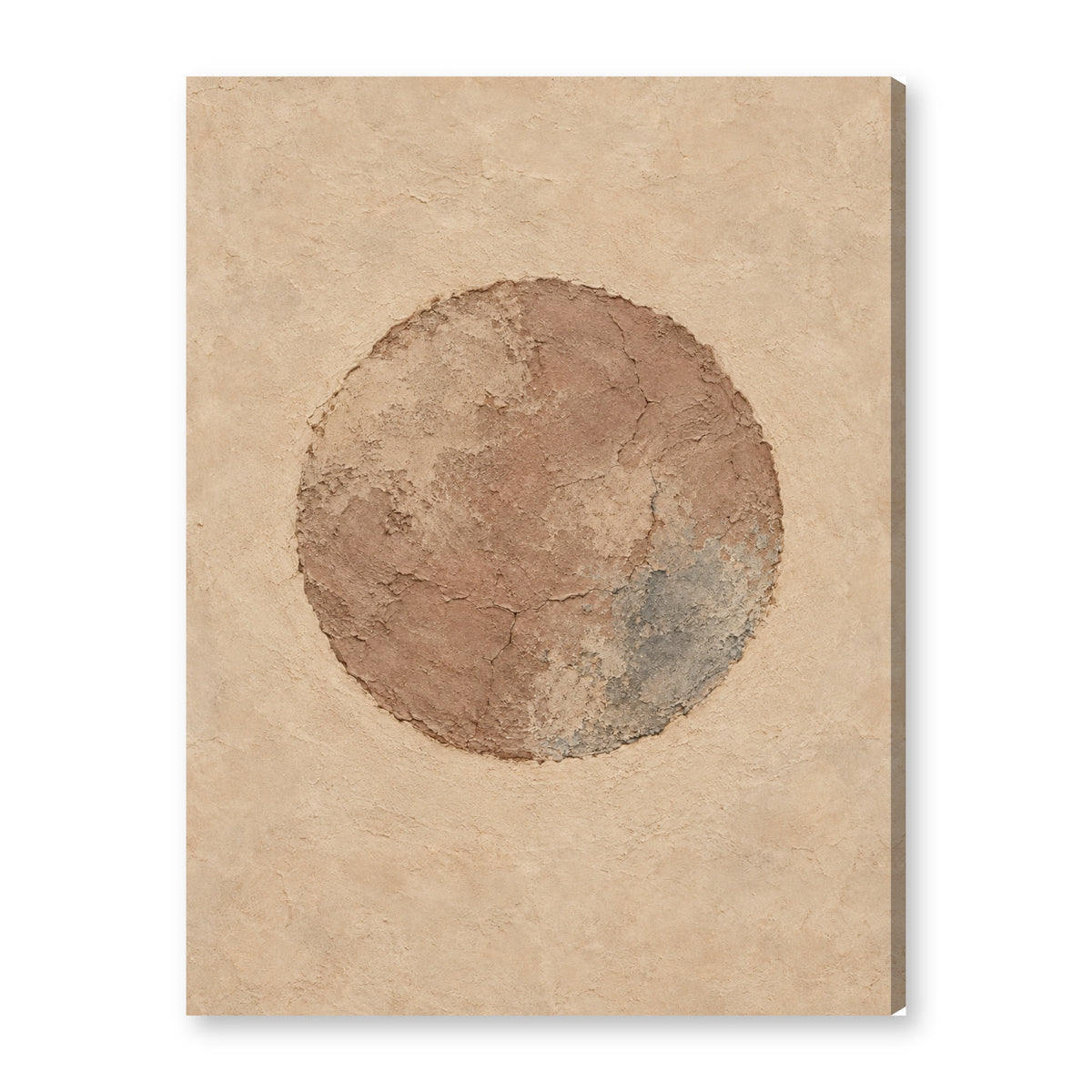 MOON canvas wall art on white background