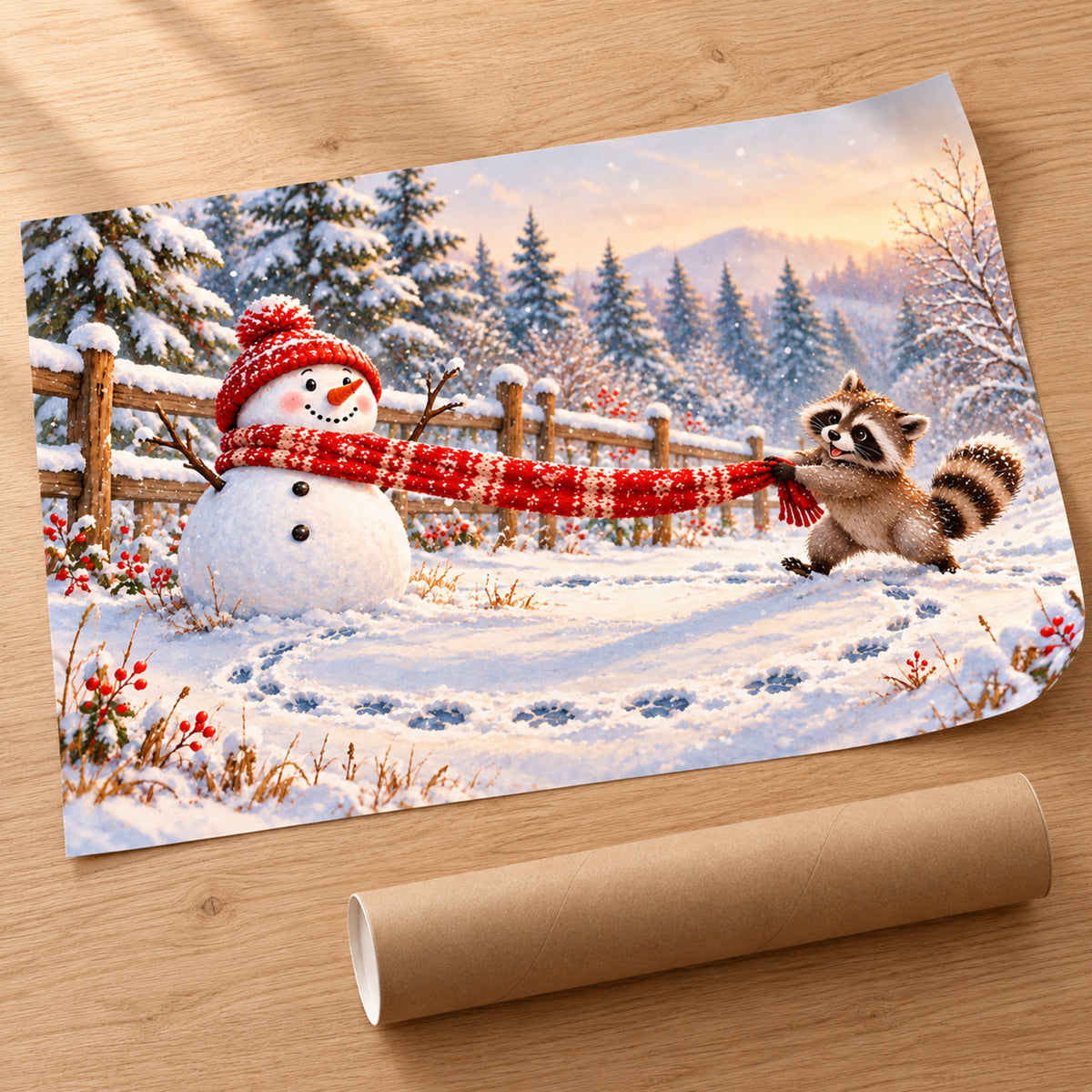 Snowman and Raccoon Scarf Tug-of-War — Snowman-and-Raccoon-Scarf-Tug-of-War-mk-2.jpg