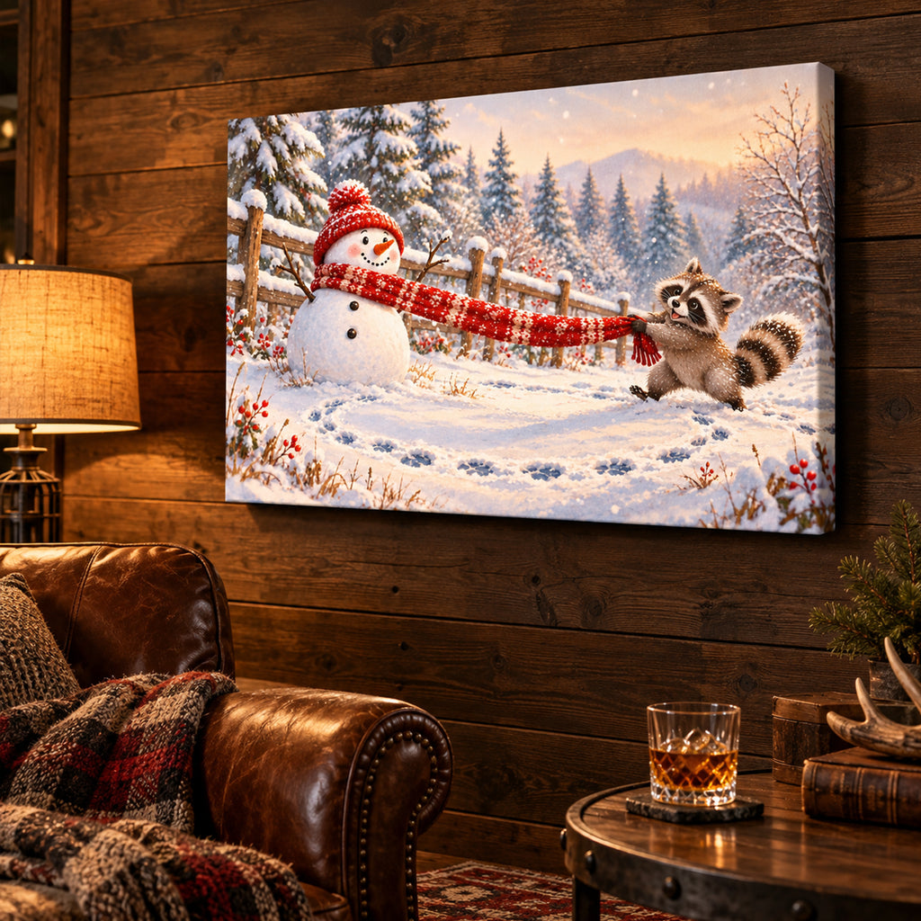 Snowman and Raccoon Scarf Tug-of-War — Snowman-and-Raccoon-Scarf-Tug-of-War-mk-6.jpg