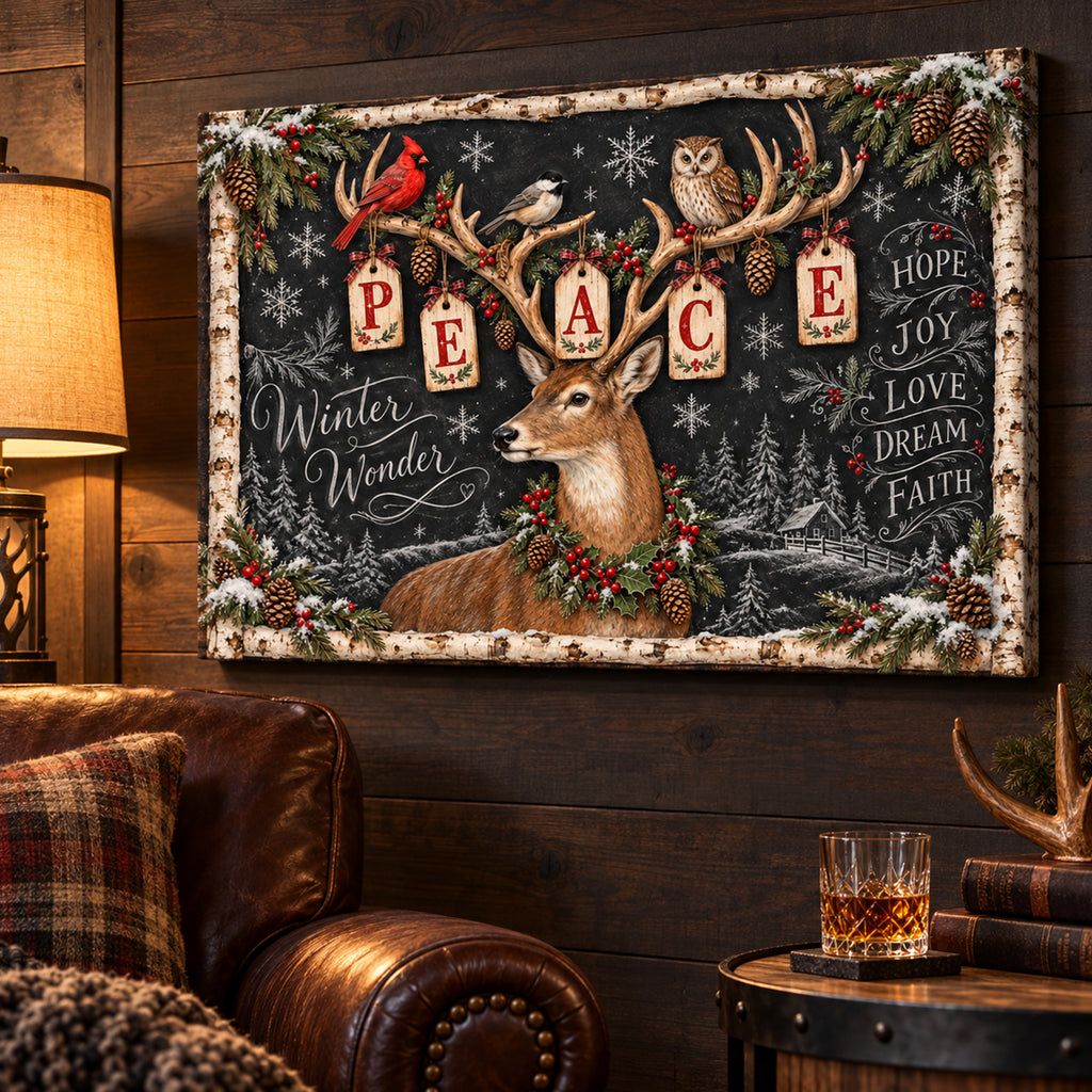 Rustic Chalkboard Holiday Buck of Peace — Rustic-Chalkboard-Holiday-Buck-of-Peace-mk-4.jpg
