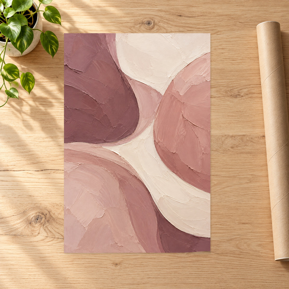 Mauve Organic Abstract - 07-poster.jpg