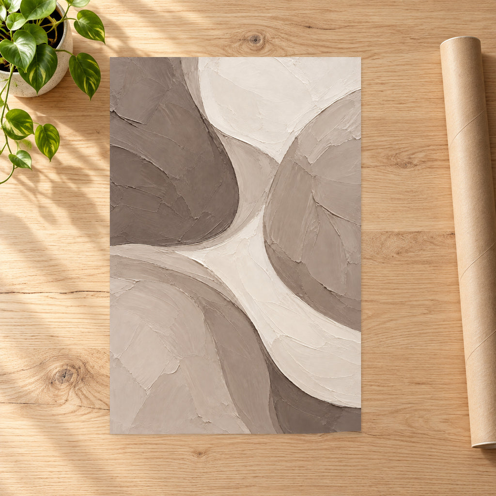 Taupe Organic Abstract - 07-poster.jpg