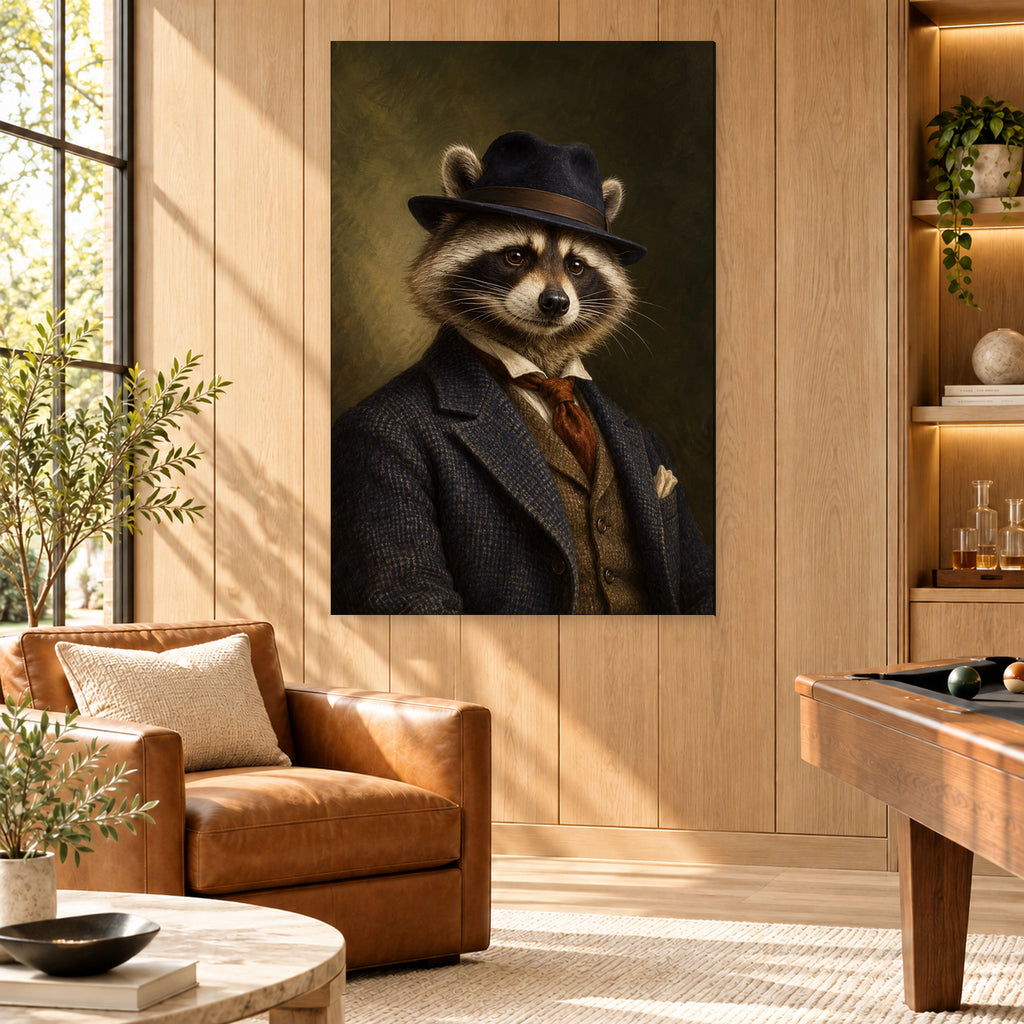 Victorian Raccoon Portrait - 03-man-cave.jpg