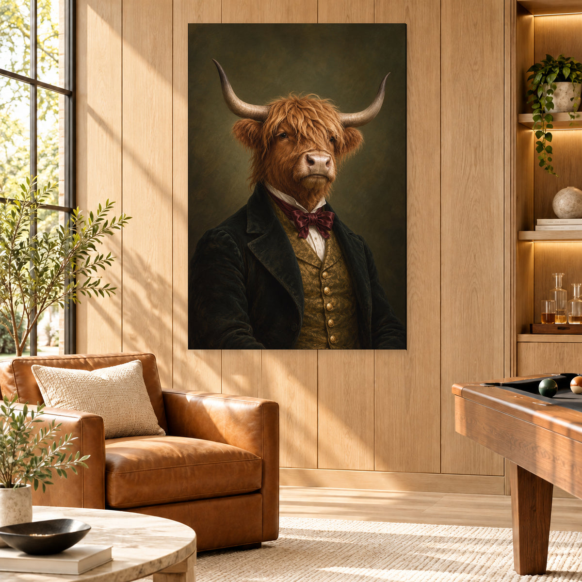 Victorian Highland Cow Portrait - 03-man-cave.jpg