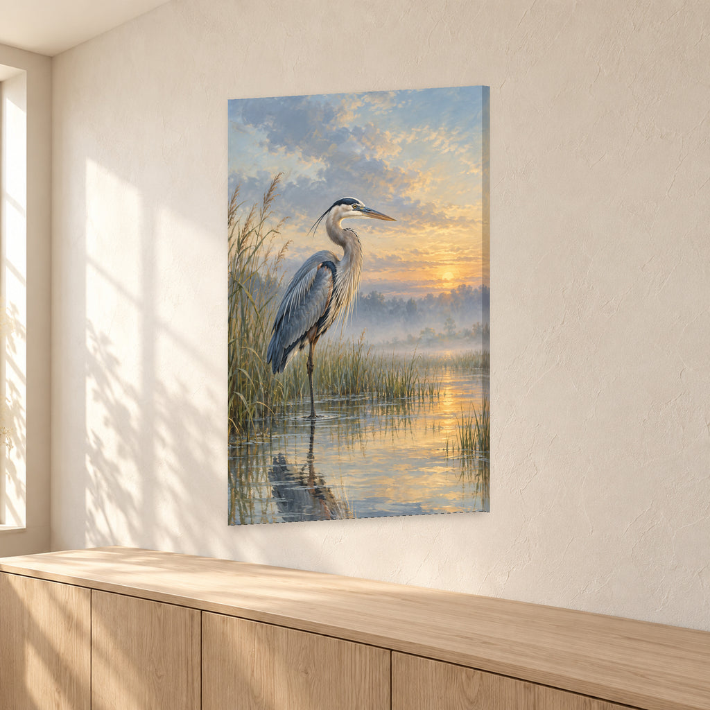 Great Blue Heron Oil Painting - 02-angle.jpg